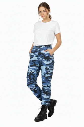 Camo combat cargo trousers - combat,