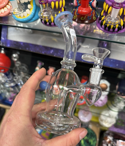 Clear glass bubbler water - glass,