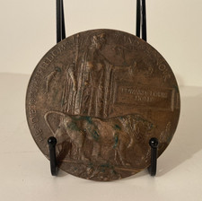 WW1 Death Plaque Dead Mans