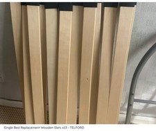 X10 Bed Slats Single Size Sprung Wooden Bed Slats And Caps