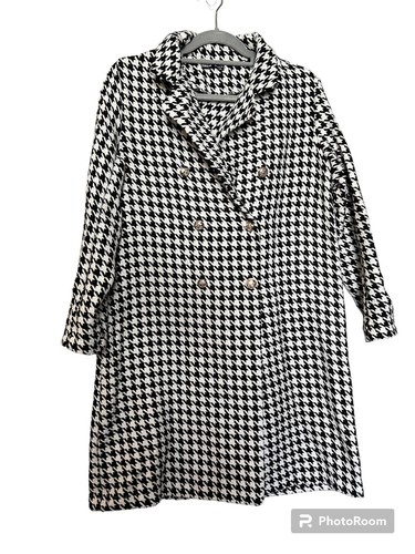 Shein houndstooth coat size - shein,