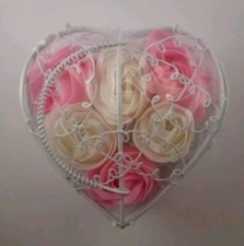 Pink & White Rose Shape Petal