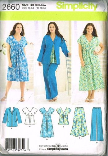 Simplicity sewing pattern 2660 - pattern,