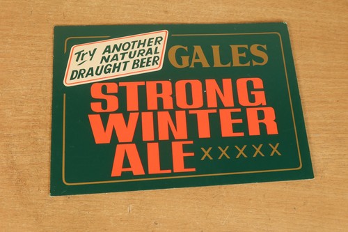 Gales strong winter ale pub - gales,