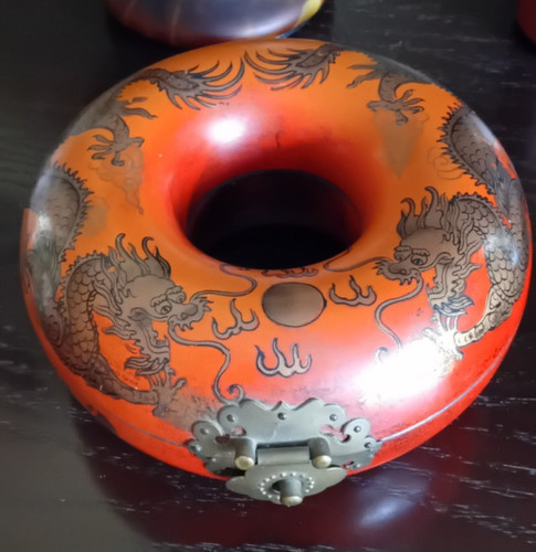 Vintage chinese oriental donut - vintage,