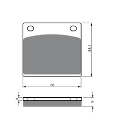 SINTERED BRAKE PADS SUZUKI GS