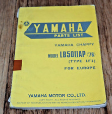 Yamaha Chappy LB50 IIAP  Spare Parts List Catalog Cotalogue 1st Ed Bike RARE