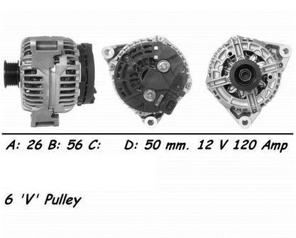 Wai alternator 120amp for - wai,
