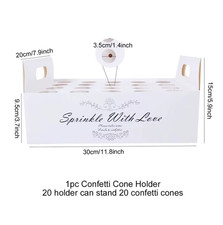 Wedding Confetti Cones Holder