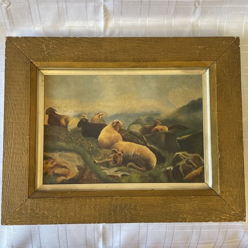 Antique framed antiquarian oil - framed,
