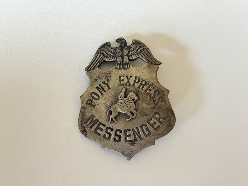 Pony express messenger badge - pony,