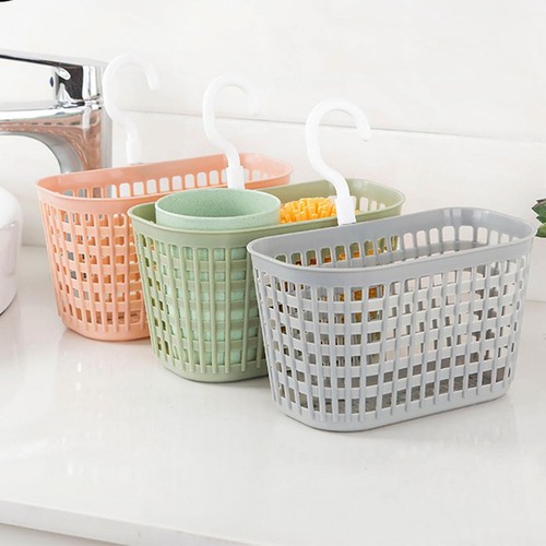 Plastic bathroom basket - bathroom,