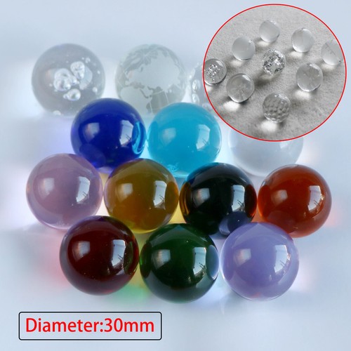 Clear crystal ball colorful - crystal,