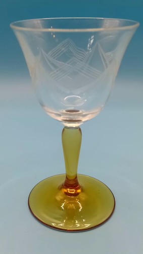 Vintage cordial glass with - cordial,