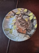 Scops Owl Coalport China Wise Owl Collector's Plate Series Michael B Sawdy