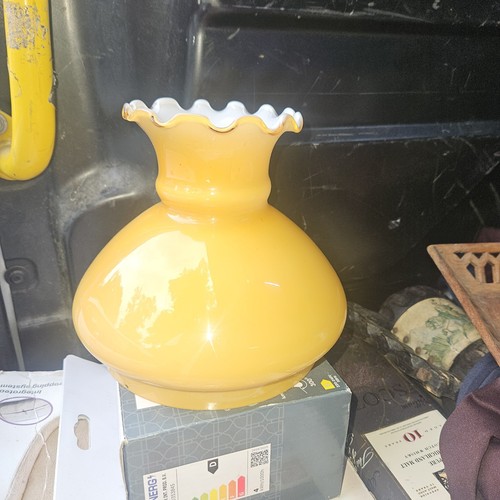 Student lamp globe - student, amber