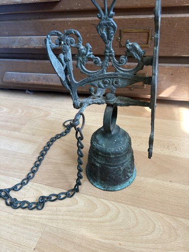 Vintage brass monastery wall - brass,