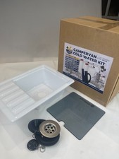 MIDI Acrylic Sink & Flute Drainer campervan motorhome Caravan Van Camping NEW