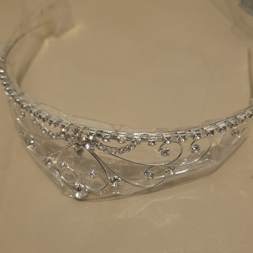 Silver tone rhinestone bridal - tone,
