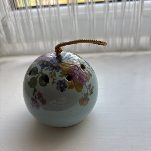Ceramic pomander vintage - ceramic, ye