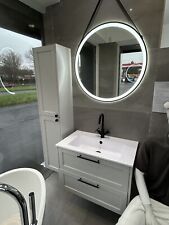 Heritage Lynton Vanity Unit & Tall Boy Inc Tap And Waste Dove Grey Ex Display