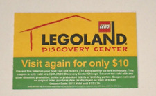 Legoland Discovery Center Chicago Tourist Souvenir Full Ticket Stub 12/30/13