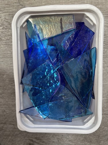 Stained glass offcuts 1kg - glass,