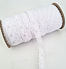 All White Mock Eyelet Lace