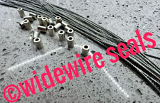 Electric Meter Seals. 6mm Round & 15cm 7 strand Wires X 20. Trusted Ebay Seller