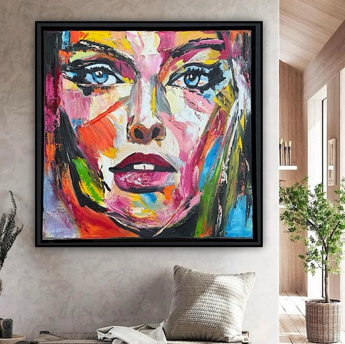 Framed black frame abstract - in,