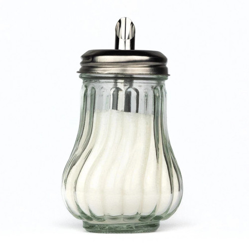 Retro glass sugar dispenser - retro,