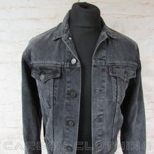MENS LEVI HAND-PAINTED DENIM JACKET SIZE S 34/36 REF (JC9255)