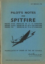 SPITFIRE F.VII, F.VIII & PR X FIGHTER PILOTS NOTES + BONUS PACK/ PDF DOWNLOAD