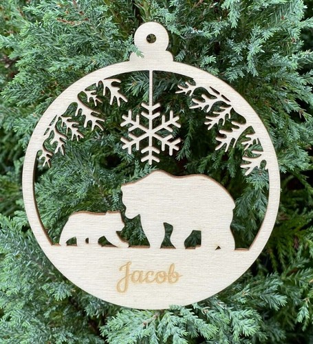 Personalised wooden christmas - personalised,