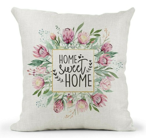 Cream cushion burgundy floral - cream, cushion,