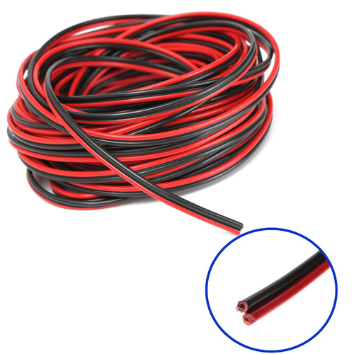 25m loudspeaker cable red - cable,