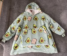 Genuine Avocado Toast Oodie - One Size Adult Green Warm Pullover Blanket