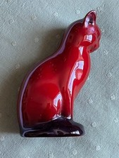 ROYAL DOULTON RED FLAMBE CAT