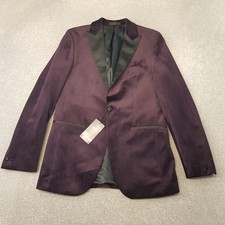 M&S Mens Jacket 38L Burgundy
