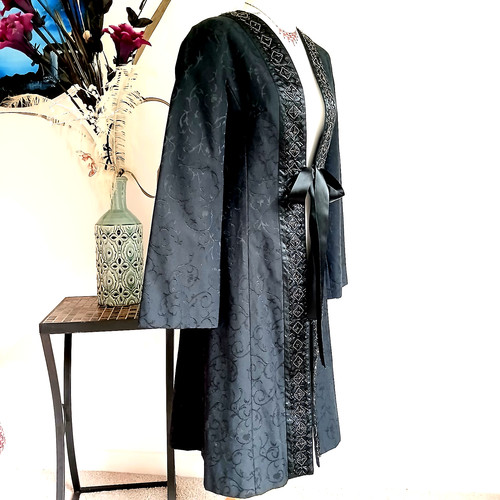 Gothic black damask jacket - gothic,