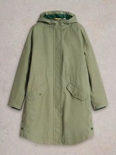 EX White Stuff Green Teal Winnie Waterproof Hooded Coat RRP £150 6-24 LARGE FIT