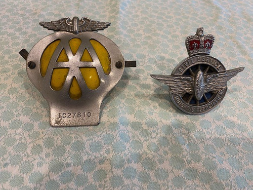 Vintage csma car badge - car, plus