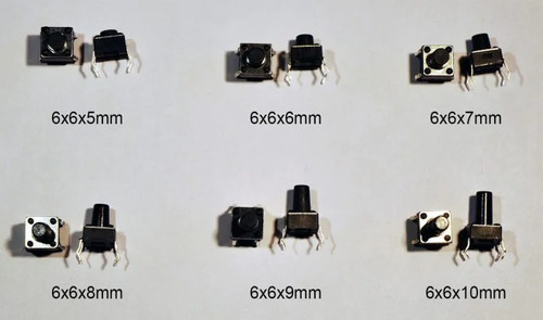 6x6mm momentary tactile - 10, x