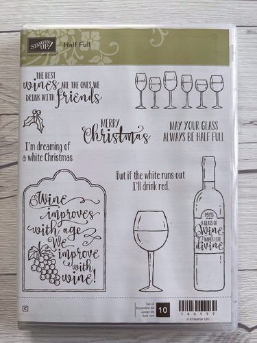 Stampin half full stamp - stampin', up!