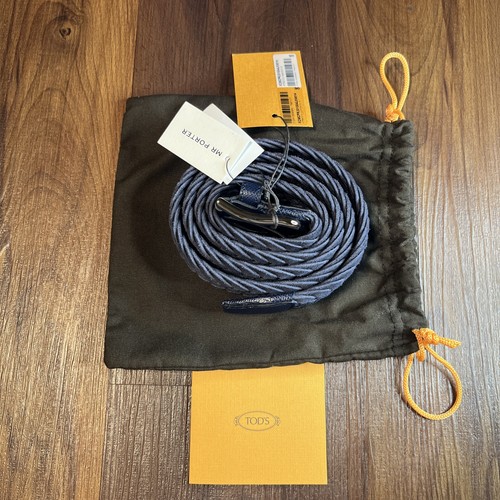 Tod navy suede leather - suede,