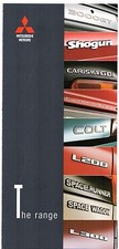 Mitsubishi Range 1997-98 UK Market Foldout Brochure Colt Galant Shogun 3000GT