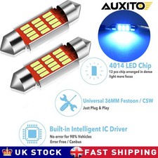 36mm Ice Blue Car LED Reading