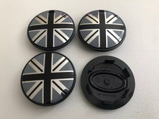 4x UK Flag Wheel Centre Cap