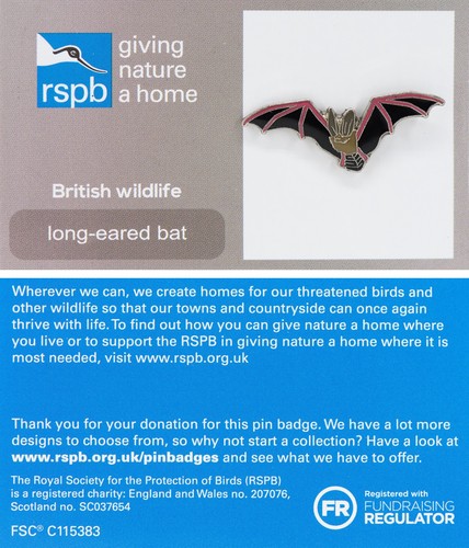 Rspb pin badge - badge, gnah