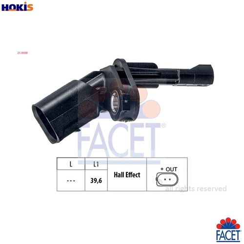 Sensor wheel speed 0009 for - sensor, 21.0009